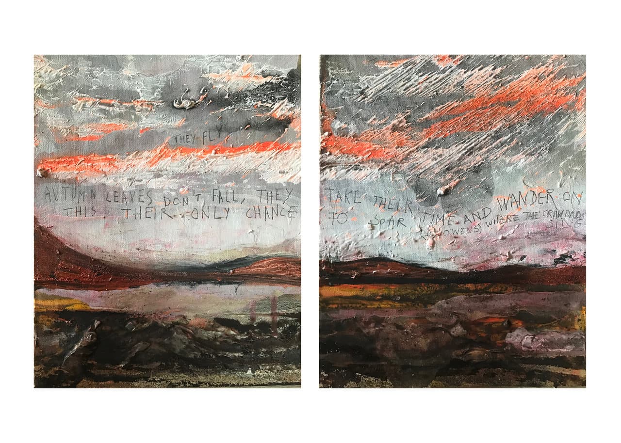 Autumn leaves don’t fall,<br/>
they fly.<br/>
They take their time<br/>
and wander on this<br/>
their only chance to soar.<br/>
<br/>
(Delia Owens)<br/>